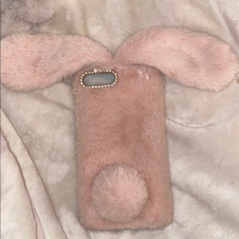 Bunny iPhone 6 Plus case fuzzy